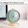 Aoibox Retro Silent Analog Desk Alarm Clock with Night Light, No Ticking, Vintage Design for Bedroom, Office, Kitchen, Travel, Kids Room Decor - 3 of 4
