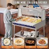 AMERLIFE Commercial Food Warmer Steam Table, Stainless Steel Electric Buffet Server with Lids & Food Tongs, Adjustable Temp Control, 110V - 3 of 4