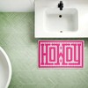 Stupell Industries Western Greeting Howdy Pink Printed Plush Bathroom Floor Mat, design by Lettered and Lined - 3 of 4