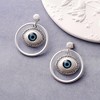 SOHI Women's Chalk White The Evil-Eye Loop Drop Earrings - 2 of 4