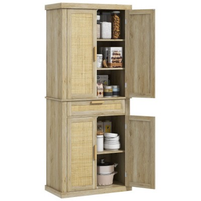 LunaLulinlk 72" High Pantry Kitchen Storage Cabinet