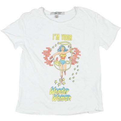 Seven Times Six Wonder Woman Girls I'm Your Wonder Woman T-Shirt White