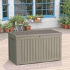 Lirago 230 Gal 870L Outdoor Storage Box with Lid Weatherproof Polypropylene Resin UV Protected KD Design Brown - 3 of 4