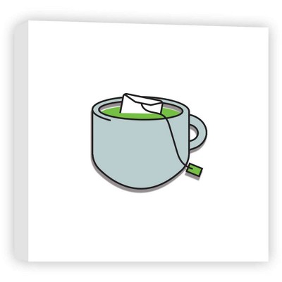 16" x 16" Cup Of Tea Decorative Wall Art - PTM Images
