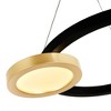 CWI Lighting Deux Lunes LED Chandelier With Sun Gold & Black Finish - 3 of 4
