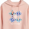 Women's - Frozen 2 - Magic Of Snowflake Christmas Cropped Graphic Hoodie - 2 of 3