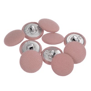 Unique Bargains Round Metal Sewing Cloth Covered Button 10 Pcs - 1 of 4