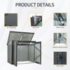 NicBex 5x3 Ft Outdoor Storage Shed with Lockable Doors for Garbage Cans,Backyard Garden,Patio - 4 of 4