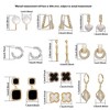 Earrings Set - 10 Pairs of Gold Hoop Earrings Set for Women and Girls - Fashionable Earrings Hoops and Studs - Versatile Stud Hoop Earrings Set - 2 of 4