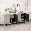 VYNXARIA 70.07inch Large Size 4-Door Cabinet, Same as Living Room, Kitchen, Bedroom, Hallway (Champagne) - 3 of 4