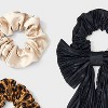 Hair Twister Set 3 pk - A New Day™ Leopard/Champagne/Black - 3 of 3
