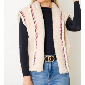 Women's Aspen faux-shearling Vest - SEE AND BE SEEN - 1 of 4