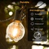 Itopfox 100ft Outdoor String Lights Waterproof Connectable Dimmable with 62 LED Shatterproof Bulb UL Listed G40 Globe Patio Lights for Backyard Porch - 4 of 4