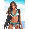 Women's Striped Underwire Bikini Swimsuit Top - LASCANA - 3 of 4