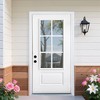 Professional Manufacturer Right Hand Inswing Low-E Glass 6-Lite 3/4 Lite Fiberglass Front Door Classic Design Exterior Entrance Door - 2 of 4