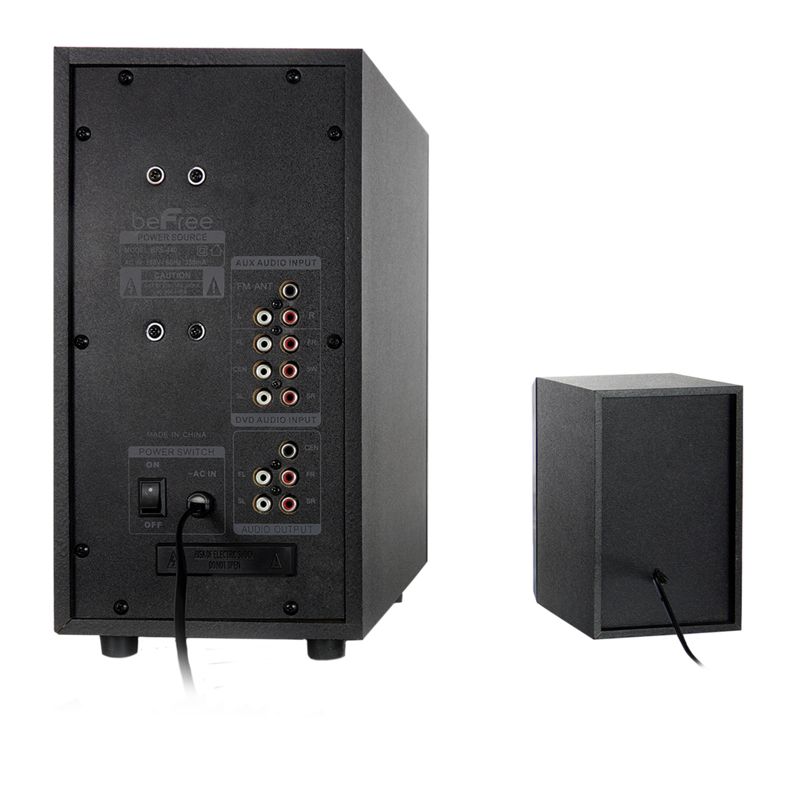 beFree Sound 5.1 Channel Bluetooth Surround Sound Speaker System in Black, 4 of 8