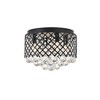 Elegant Lighting Tully 4 light Matte Black Flush Mount - 4 of 4
