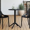 WestinTrends Playa 23.5" Outdoor Polypropylene Resin Round Patio Bistro Dining Table for 2 - 2 of 4
