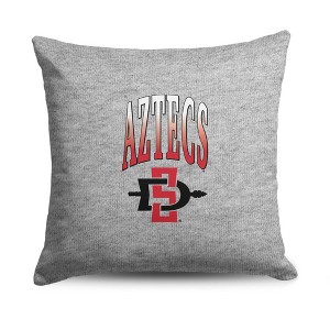 NCAA San Diego State Aztecs 16" Heather Gray Sweatshirt Pillow - 1 of 4