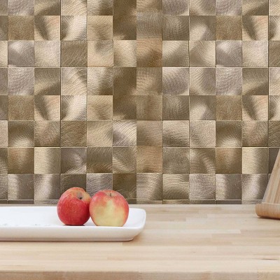 DIP Design is Personal 10pk Copper Wire 12'' x 12'' Tiles Backsplash