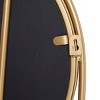 Olivia & May Metal Round Loop Wall Mirror Gold : 20" Iron Frame, Contemporary Design, No Assembly Required - 3 of 4