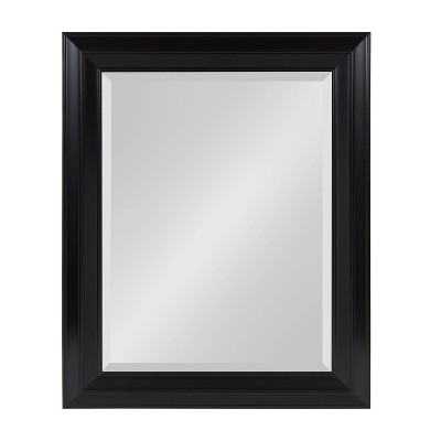 23.5" x 29.5" Whitley Rectangle Wall Mirror Black - Kate & Laurel All Things Decor