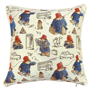 Signare USA Paddington Bear Pillowcase/ Cushion cover 18x18 Inch - 1 of 3