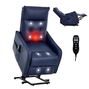 KWPZQEB Power Lift Chair, Single Motor Recliner Chair w/ USB Charging Port & Heavy Duty Motion Mechanism, Massage & Heat for Elderly - 1 of 4