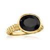 Ross-Simons Black Onyx Ring in 18kt Gold Over Sterling - 4 of 4
