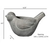 Classic Home and Garden Cement Buddies Indoor/Outdoor Planter with Drainage Hole, Bird - 4 of 4