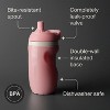 LunaLulinlk Insulated Sporty Bottle, 9oz, 12 Months+, No Spill Toddler Water Bottle, Two-Piece Valve Helps Stop Spills, Blue & Orange, 2 Count - 4 of 4