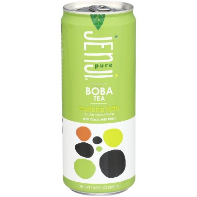 Jenji - Boba Tea Matcha Latte - Case of 12 - 10.8 fl oz