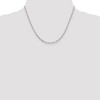 Black Bow Jewelry 2.25mm, 14k White Gold, Flat Figaro Chain Necklace - 2 of 4