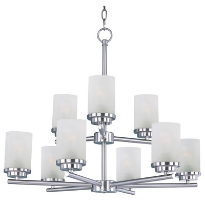 Maxim Lighting Corona 9 - Light Chandelier in  Satin Nickel