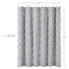 Frayed Lattice Gray, Creme & Black Shower Curtain 72x72 VHC Brands - 4 of 4