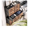 10 Drawer Dresser , Fabric Storage Tower, Organizer Unit for Room, Living Room, Hallway, Closets ,Sturdy Steel Frame, Wooden Top - 4 of 4