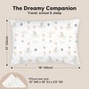 KeaBabies Toddler Pillow with Pillowcase, 13X18 Soft Organic Cotton Toddler Pillows for Sleeping, Kids Travel Pillow Age 2-5 - 3 of 4