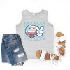 The Juniper Shop SmileyWorld Patriotic Checkered Peace Youth Tank Top - 2 of 4