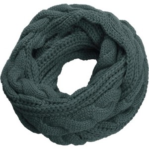Zuppad Womens Thick Ribbed Knit Winter Infinity Circle Loop Scarf - 1 of 4