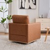 NicBex 30.7"W Square Upholstered Swivel Accent Chair Comfy Sofa Chair, 360 Degree Club Chair, Lounge Chair Armchair for Living Room，Bedroom - 4 of 4