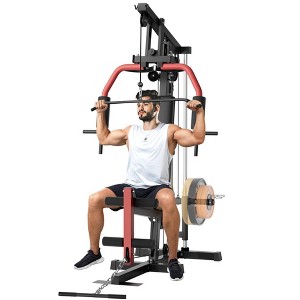 Home Gym, Workout Station with 300LBS Weight Capacity, Multifunctional Home Gym Equipment, Exercise Equipment for Full Body Strength Training - 1 of 4