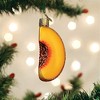 Old World Christmas Glass Blown Ornament for Christmas Tree, Peach Slice - 2 of 4