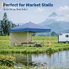 10'x10' Instant Pop Up Canopy with 4 Sidewalls, Heavy Duty Commercial Tent Includes Stakes/Ropes/Sandbags, Perfect for Outdoor Markets, Events - 3 of 4