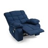 Blackshear Contemporary Pillow Tufted Massage Recliner Navy Blue - Christopher Knight Home - 4 of 4