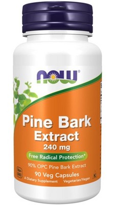 Pine Bark 240mg Extract by Now Foods  -  90 VegCap