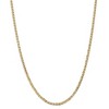 Black Bow Jewelry 3mm, 14k Yellow Gold, Solid Concave Anchor Chain Necklace - 3 of 4