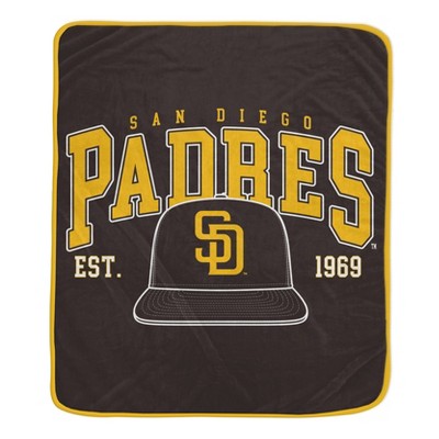 MLB San Diego Padres Vintage Arch Block Ultra Soft Blanket