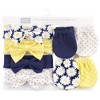 Hudson Baby Infant Girls Cotton Headband and Scratch Mitten Set, Daisy, 0-6 Months - 2 of 4