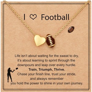 Sports Theme Necklace 4 Ball Designs Adjustable 16+3 Inch Christmas Gift - 1 of 4