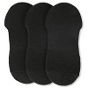 Memoi Women's 3 Pair Pack Metallic Monarch Butterfly No Show Liner Socks Black-Rose Gold One Size - 2 of 3